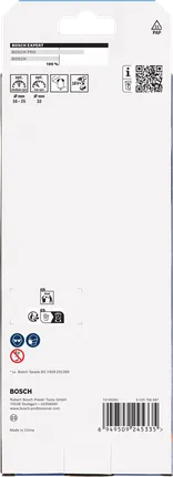 Bosch EXPERT pašgriezējgriezējinstrumentu komplekts ar lāpstveida urbjiem 16/18/20/22/25/32 collas ar 152 mm pagarinātāju.